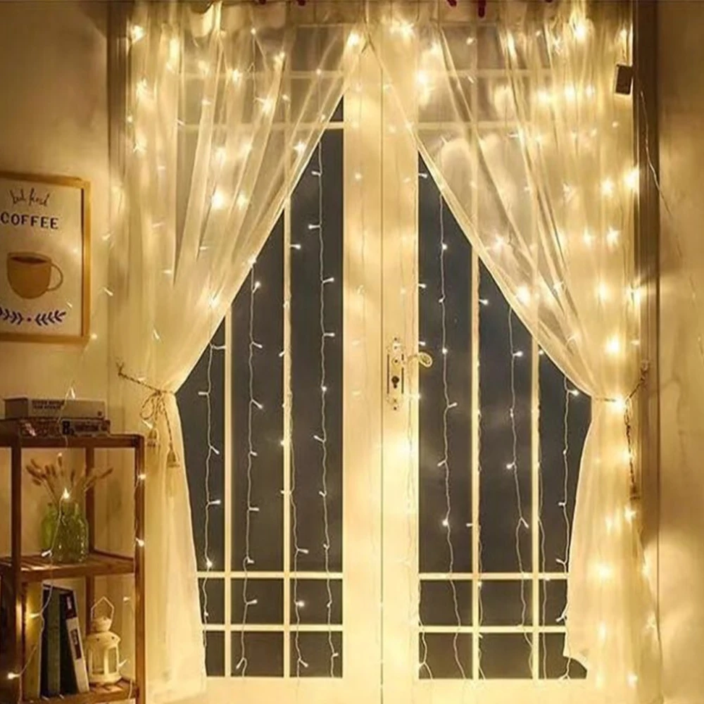 3x1/ 3x2/ 3x3/ 4.5x3/ 6x1/ 6x2 / 160 /240 / 300 / 360/ 720 leds christmas icicle curtain light