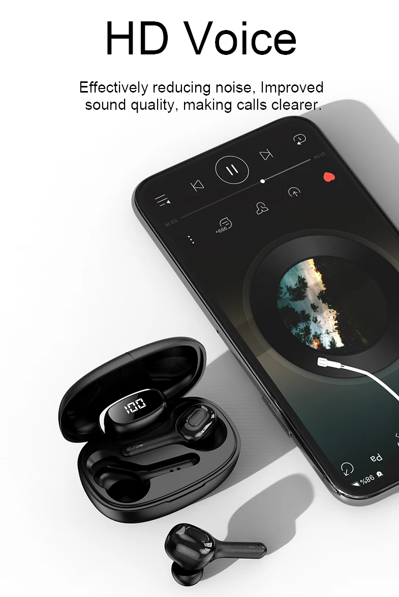 wholesale 5.0 sport touch control blue tooth earphone tws wireless headphone earbuds for iphone x xs max xr 8plus - ANKUX.COM