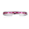 New Design Women's Platinum Filled Artificial Red Ruby Cute Cuff Bracelets