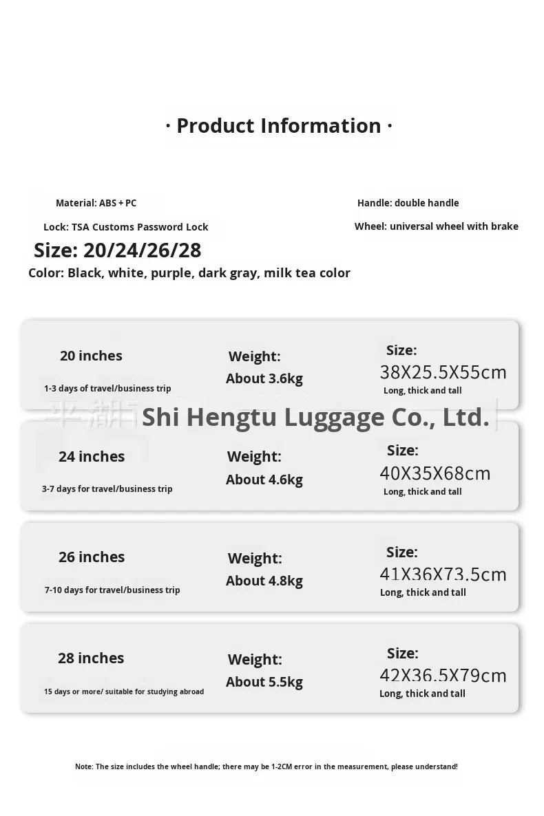 product 2026 20inch new large capacity suitcase front side open lid rolling luggage  tsa lock boarding case travel case luggage-14