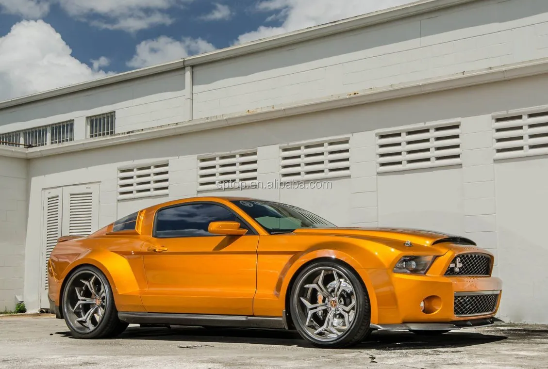 Half Carbon Wide Body Kit For 2010-2013 Mustang Gt500 - Buy Half Carbon ...