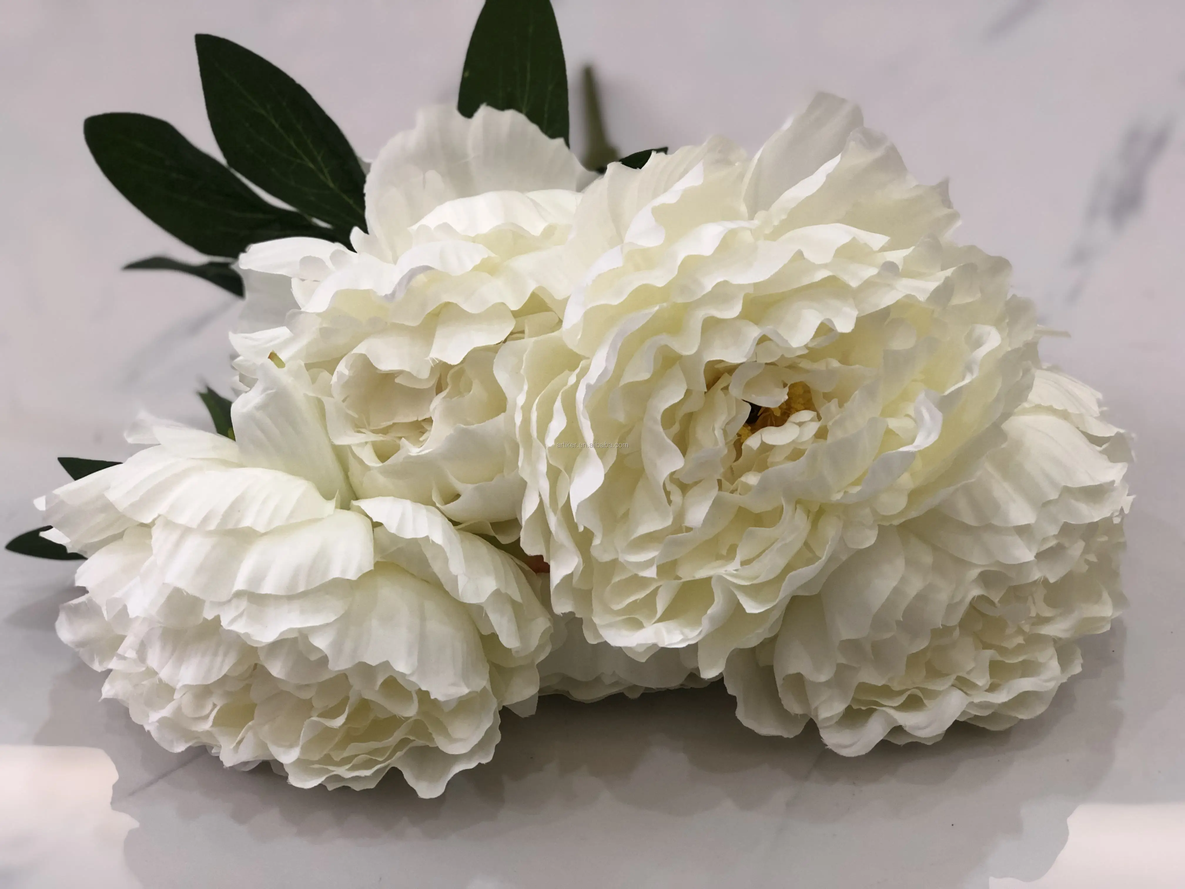 工厂价格牡丹丝绸花头花玫瑰婚礼装饰背景人造墙