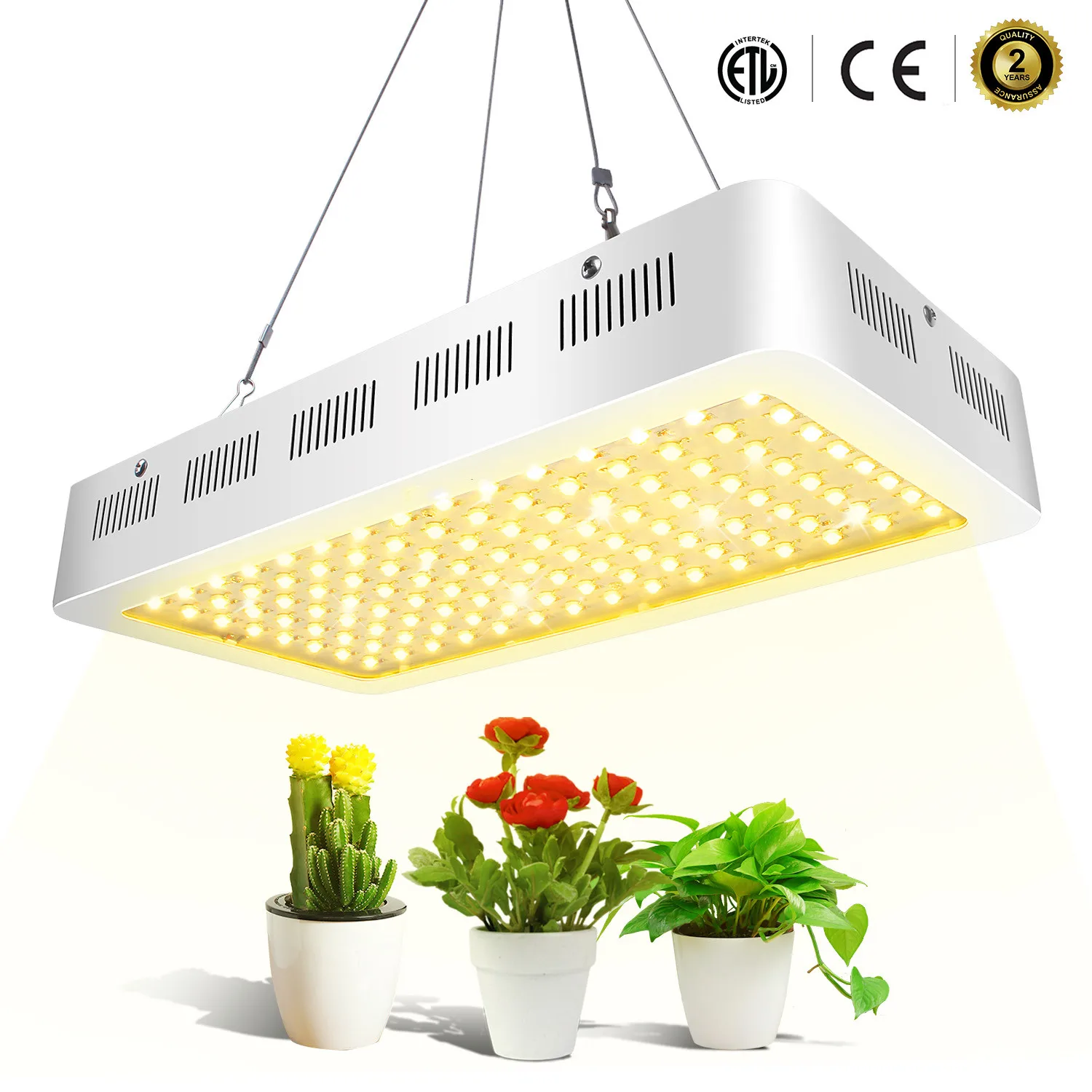 600W LED Grow Light Lightimetunnel 3500K Full Spectrum Plant Light Bulbs for Hydroponic Greenhouse Indoor Plants Seeds Veg and Flower