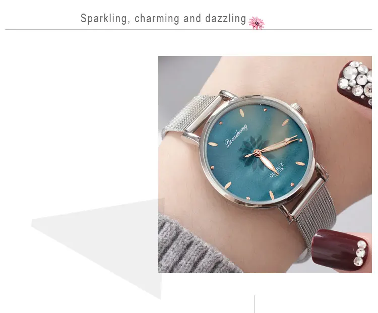 Newest Arrival High Quality China Brand Quartz Watch Women Leisure Mesh Belt Casual Dial Design Ladies Wristwatch