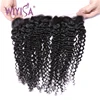 Wiyisa Thin Illusion Curly Frontal Kinky Curly Brazilian Hair Closure Lace Frontal
