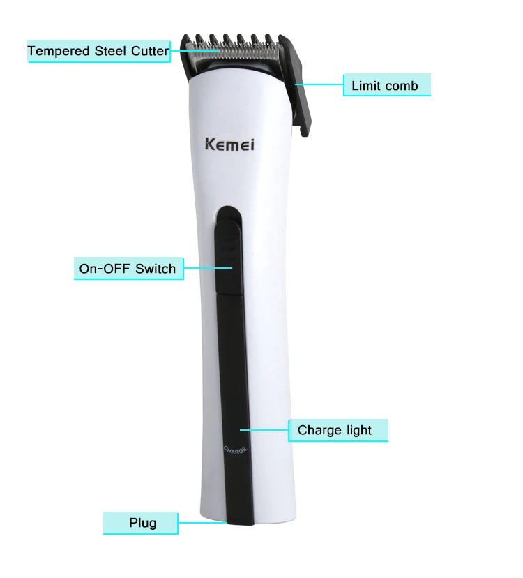 Kemei Electric Hair Clipper Manual Hair Trimmer for Barber and Family KM-2516