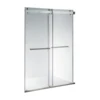 KD5230A Stainless Steel Frameless Bypass 2 Sliding Frosted Glass Shower Room