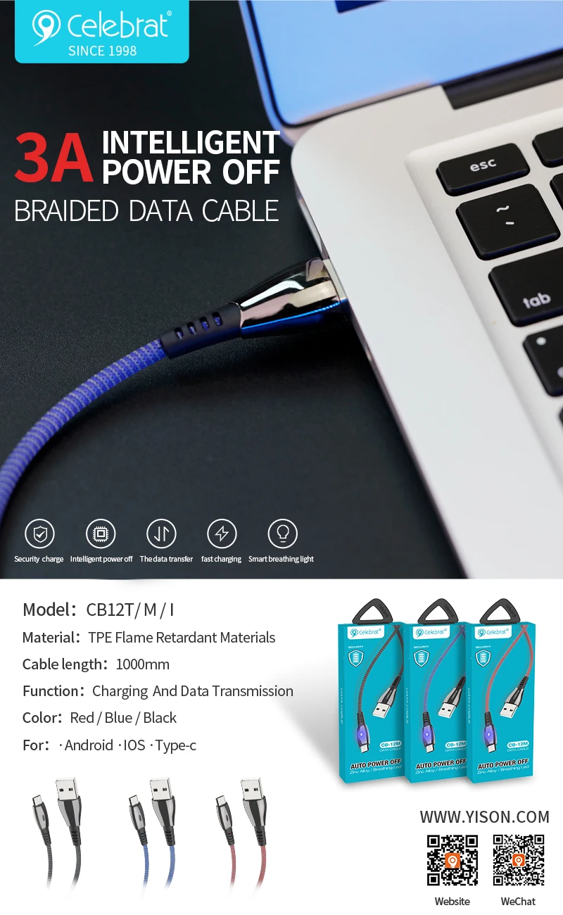 Factory Cb-12 Usb Cable For Iphone X Xs Xr 7 8 Fast Charging Data ...