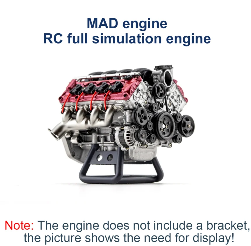 Mad Rc Fullsimulation V8 Engine Supports Ax90104 Scx10 Kapla Vs410