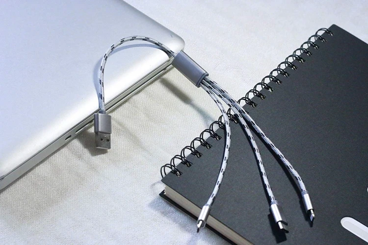 Hot sell color can custom fast charger data usb cable fast charging cable 3 in 1 - ANKUX.COM