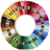 Premium Rainbow Color Embroidery Floss with Cotton for Cross Stitch Threads, Bracelet Yarn