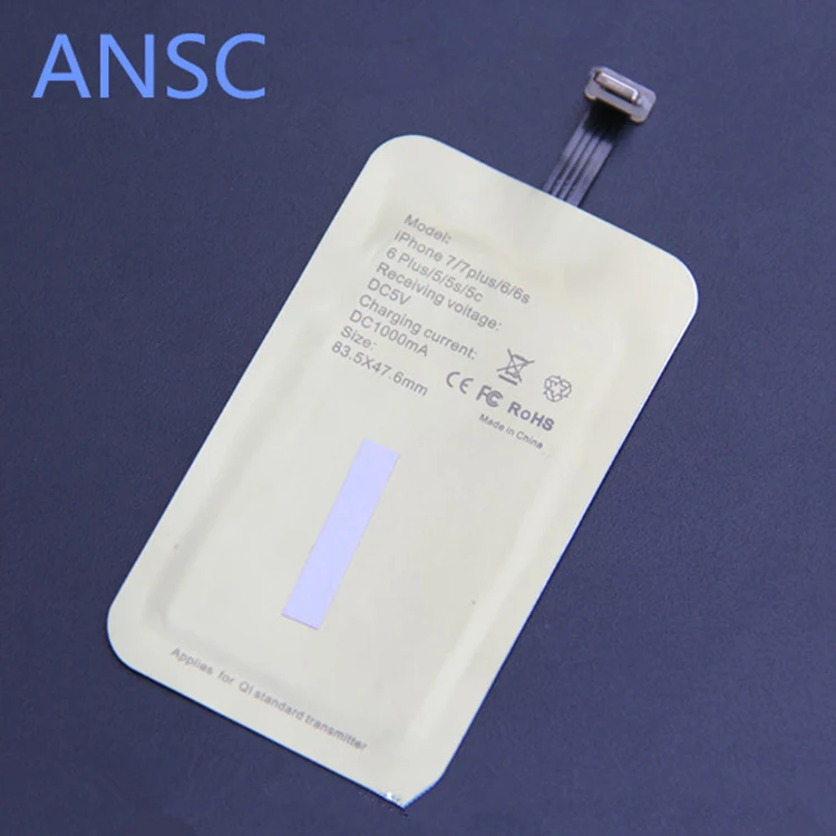 Hot selling wholesale fast wireless charger receiver universal card for android