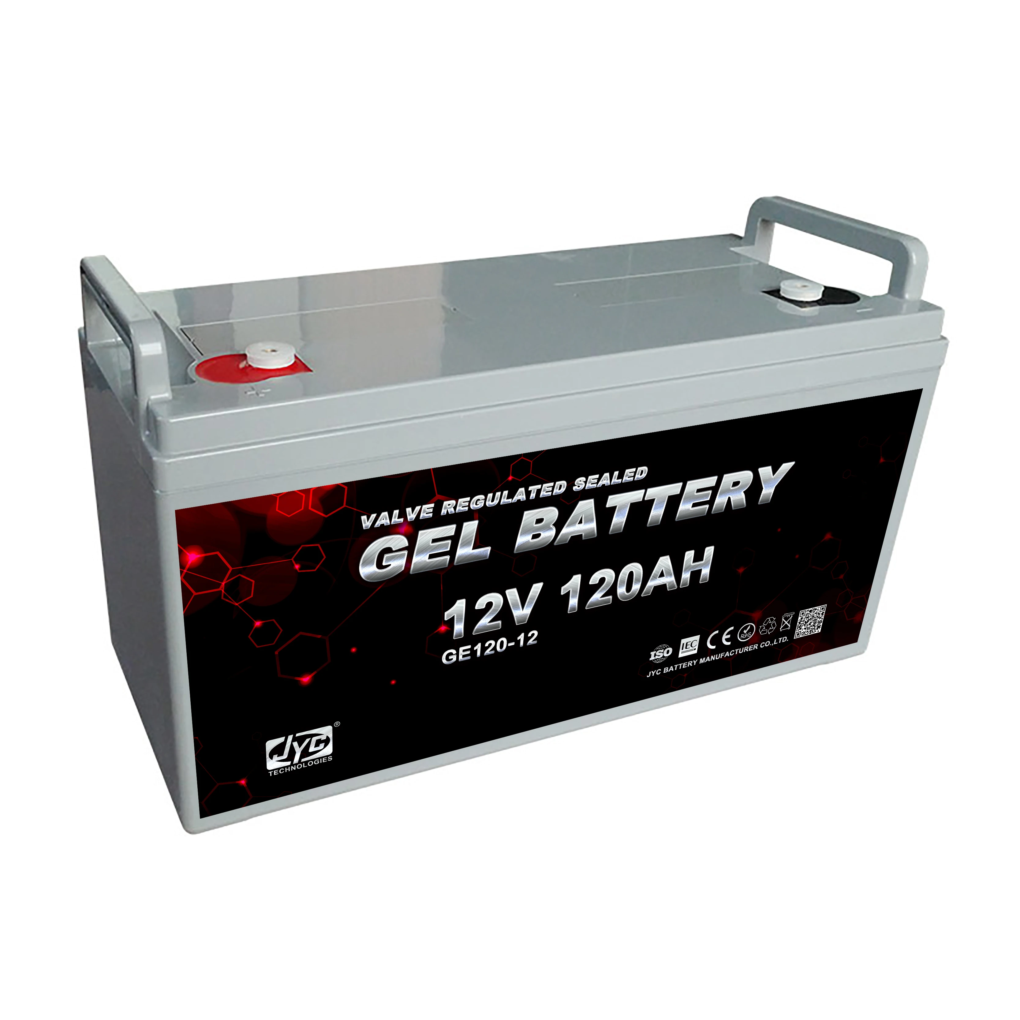 Maintenance Free Deep Cycle Battery 12v 120ah AGM Solar Battery