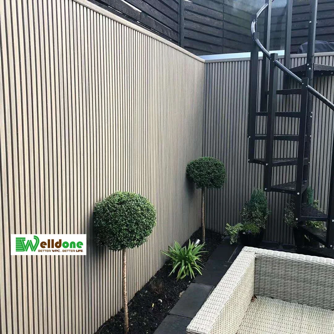 Teak Wood Wpc Wall Panel Waterproof Decor Home Thin Wall Cladding