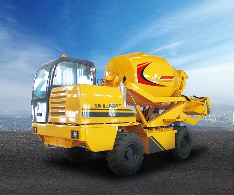 Automatic Selfloading Mobile Concrete Cement Truck Mixer Price Slm4k