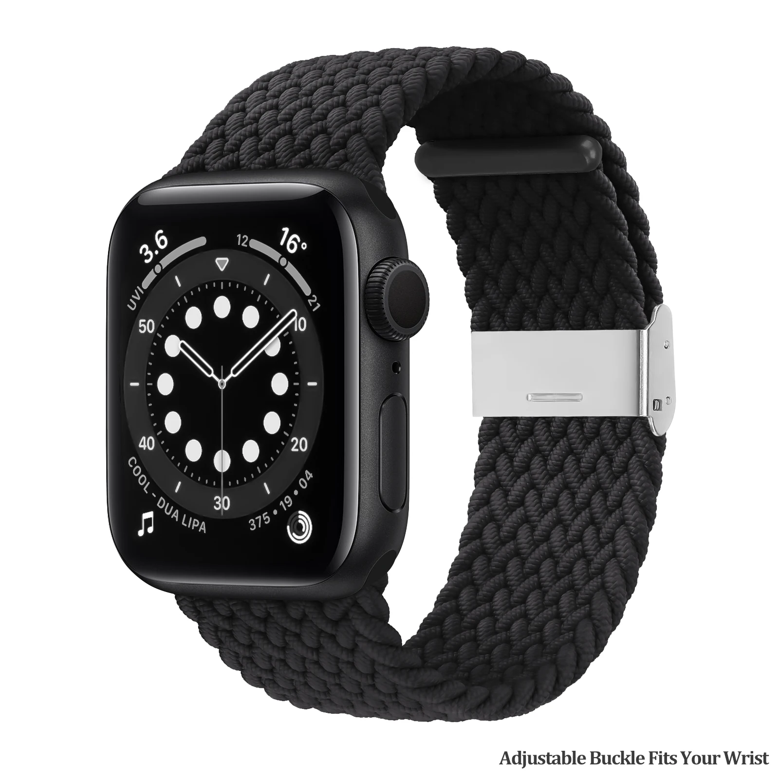 Nylon Braided Solo Loop Watch Band For Apple Watch 6/7/8/ultra Sport