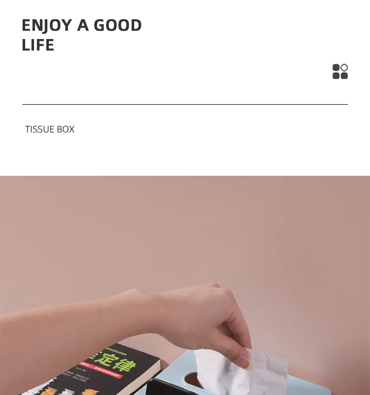 Shuangqing Factory Hot selling Plastic tissue box paper holder mobile phone holder