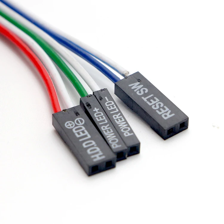 High Compatible Reset Motherboard Cable Desktop Computer Pc Case Power
