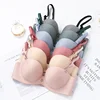32 34 36 38 A B C cup women teen double padded push up satin bow underwear nylon bra & panty set