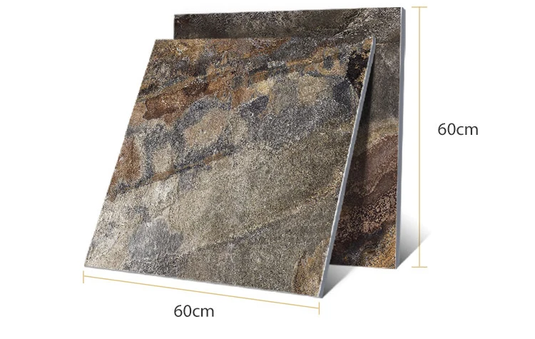 Cheap outdoor flooring brown non slip ceramic porcelain tile