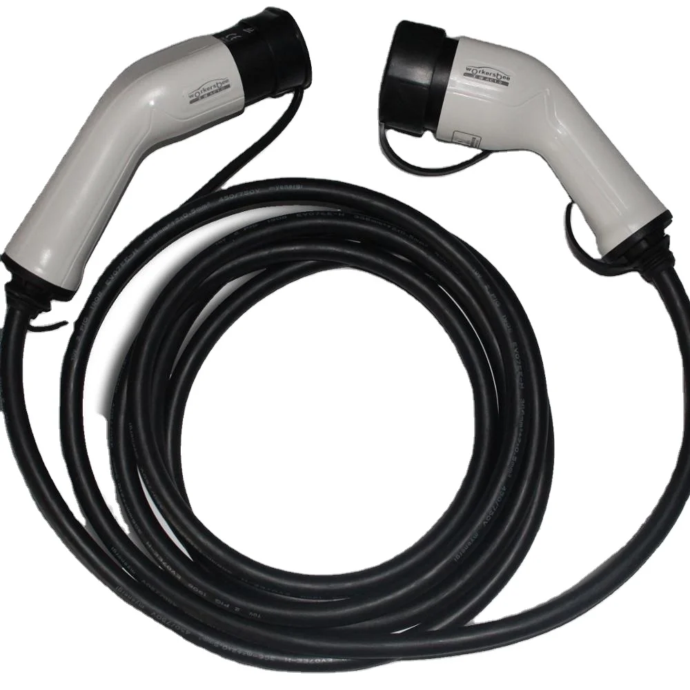 Iec 62196 2 Mode 3 Ev Charging Cable 16a Three Phase 250v 11kw Type 2 To Type Ev Charging Cable