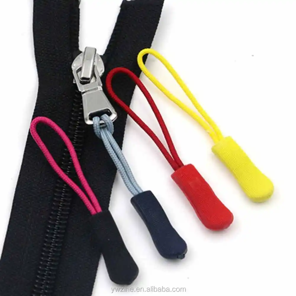 Replacement Zipper Pull Puller End Fit Rope Tag Clothing Zip Fixer