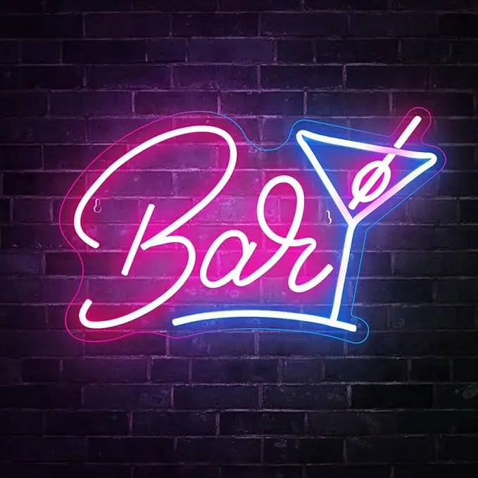 product cross border christmas holiday room bedroom decoration led illuminated sign neon lights bar shape letter lights bar atmosphere-7