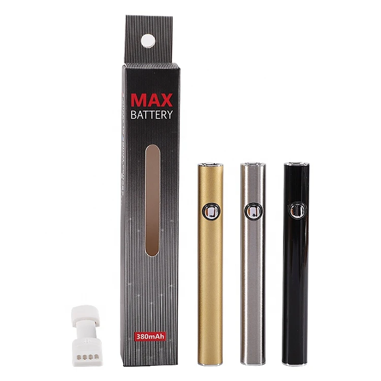 
Wholesale mini 510 thread slim battery variable voltage MAX battery with rechargeable Micro usb port 380mah 