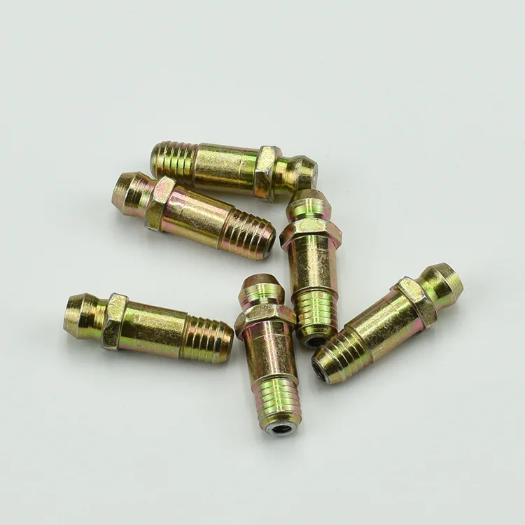 M6 Metric Thread Straight Long Type Grease Nipple 28mm Length Grease