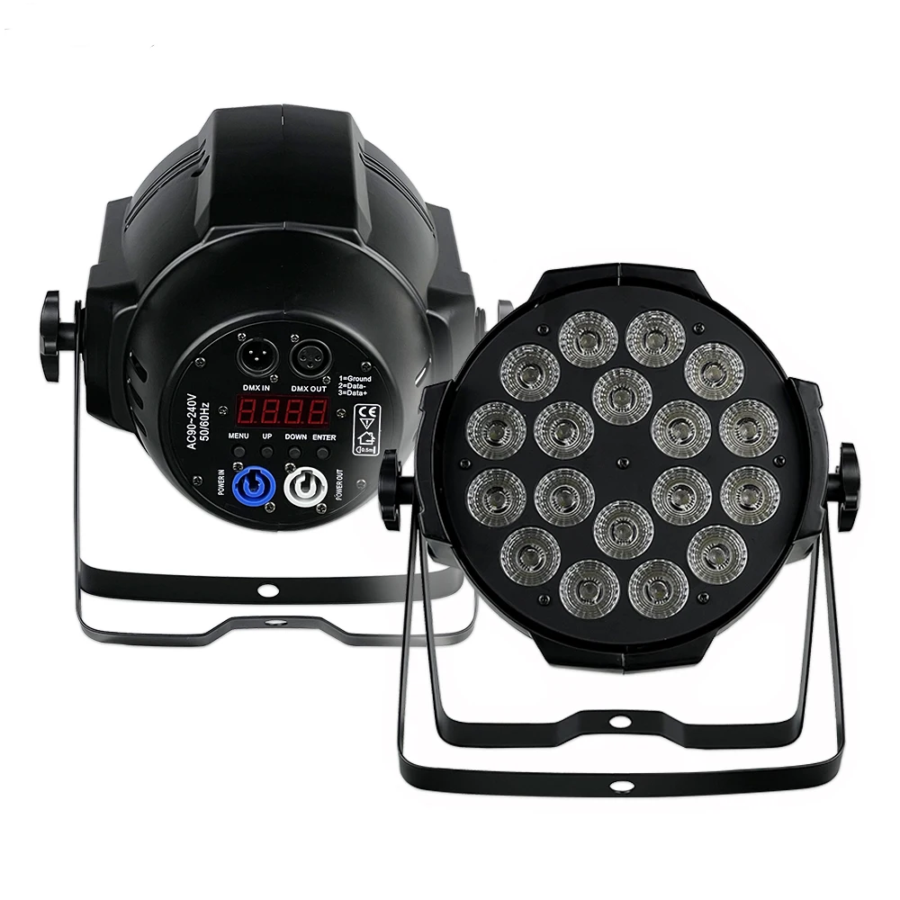 18x12w RGBW LED Par 64 Can Stage Light - 50000 Hours Lifespan