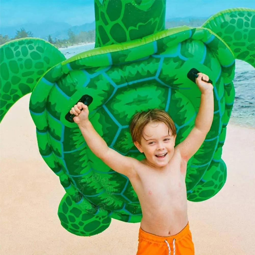 Summer camp pool toy floats inflatable surfboard toy blow up inflatable pool toys turtle