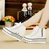 New Arrival Good Quality Platform Women's Shoes High Top Casual High-top Zipper Canvas Student Shoes