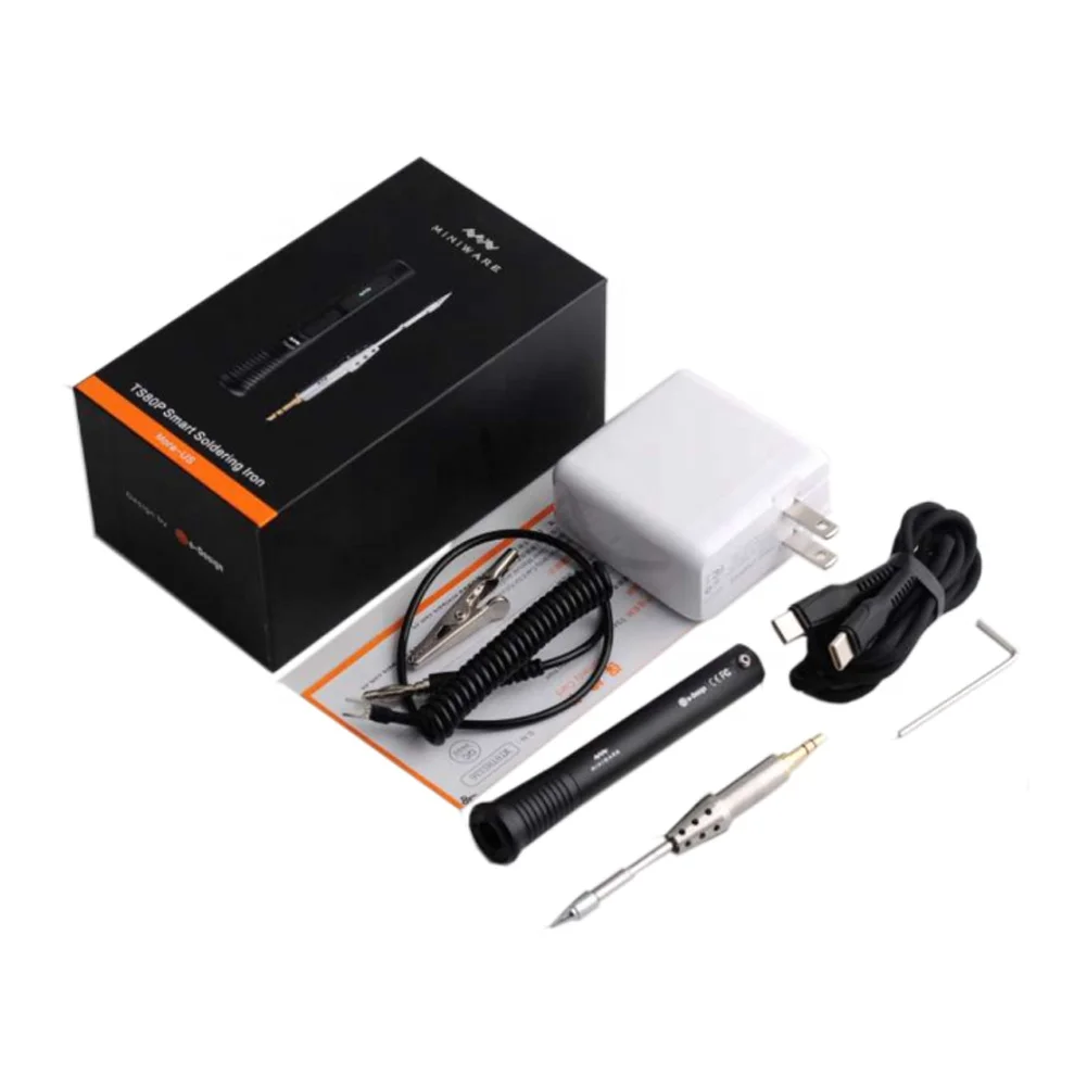 30w Oled Ts80p Kit De Soldadura Digital Usb Tipo C De 30w Oled Ts80p Kit De Soldadura Digital Usb Tipo C De