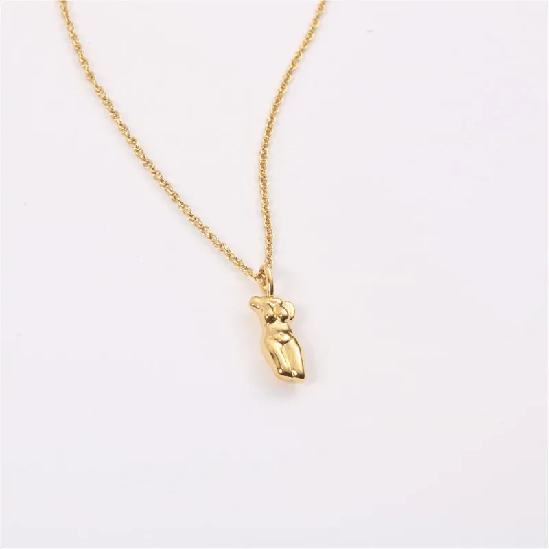 18k Gold Plated Stainless Steel Personalized Female Mannequin Body Art