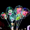 Wholesale 18 inch Animal Shaped Christmas Festival Party Transparent Light Led bobo Balloon
