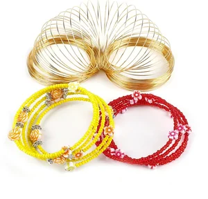DIY Memory Beading Alloy Wire, Jewelry Making Supplies, Stainless Steel Bracelet