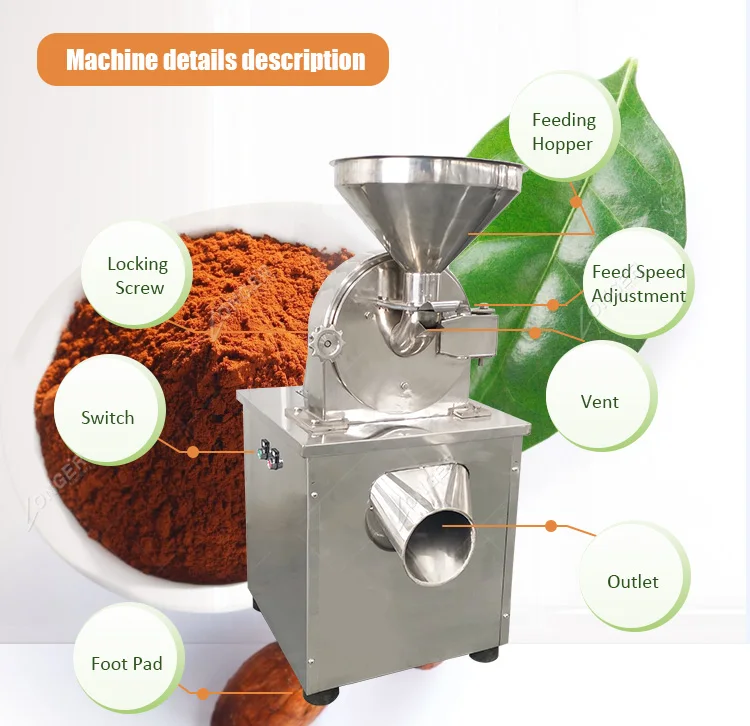 Factory Best Price Industrial Spice Grinding Machine Sugar Grinder