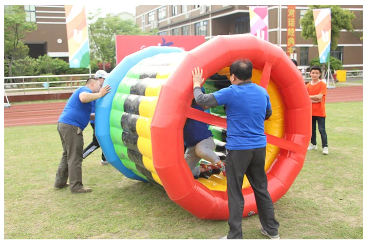 giant inflatable roller wheel