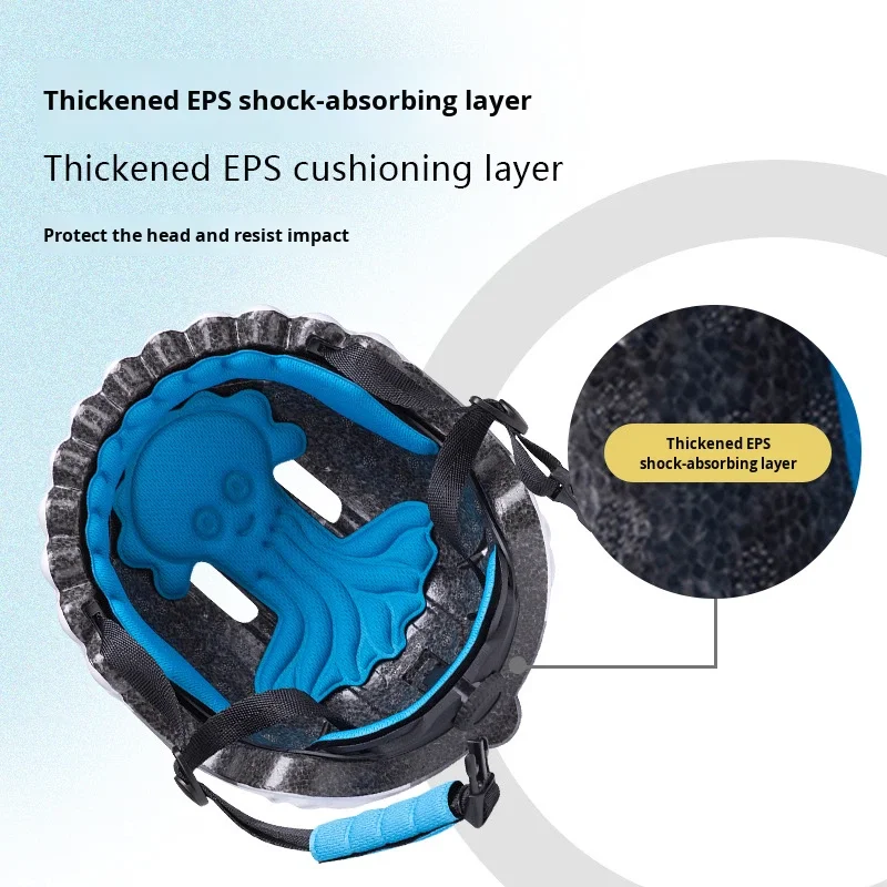 product childrens bicycle riding roller skating balance bike anti fall shark safety helmet pceps material universal season-3