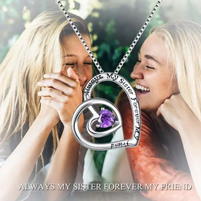 Gifts Sterling Silver Sister Necklace