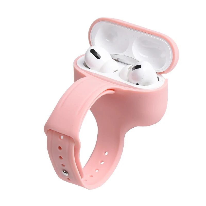 Housse de protection En Silicone Couverture Pour AirPods Pro Avec Bande De Poignet De Protection Antichoc Pour AirPods 3th Manches Bo&icirc;te En Gros - ANKUX Tech Co., Ltd