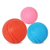 solid rubber floating dog durable chew tennis ball Training Teeth Chewing Bitting Elastic
