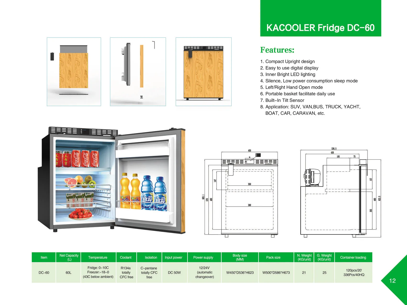 12v 24v Rv Drawer Refrigerator For Yacht Boat Camper Van Buy 24v Rv