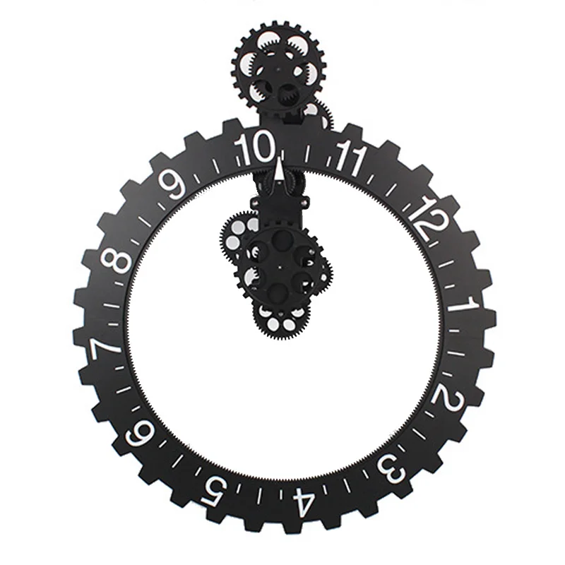 The Best Mechanical Gear Wall Clock For Home Decoration Buy Moving