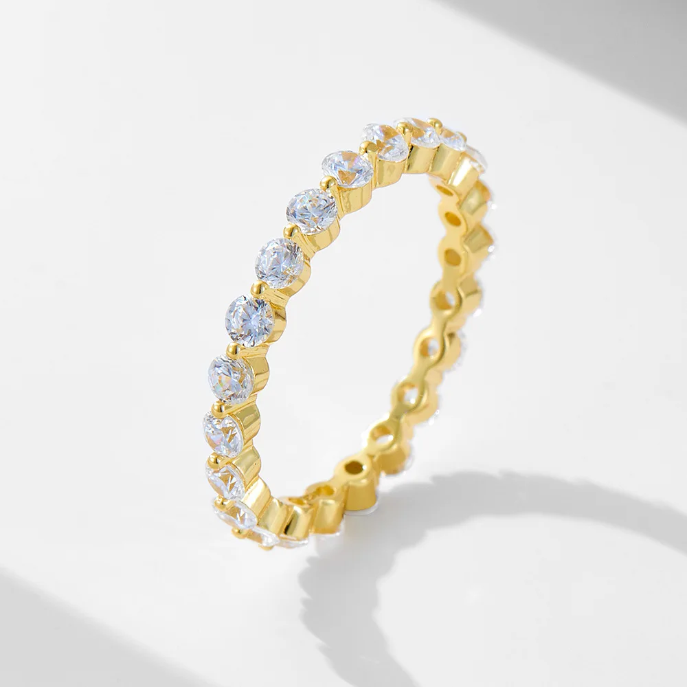 Classic Micro-Infused Full Diamond Ring  Exclusive 8*12 Egg-Shaped Lab Diamond Sterling Silver Ring