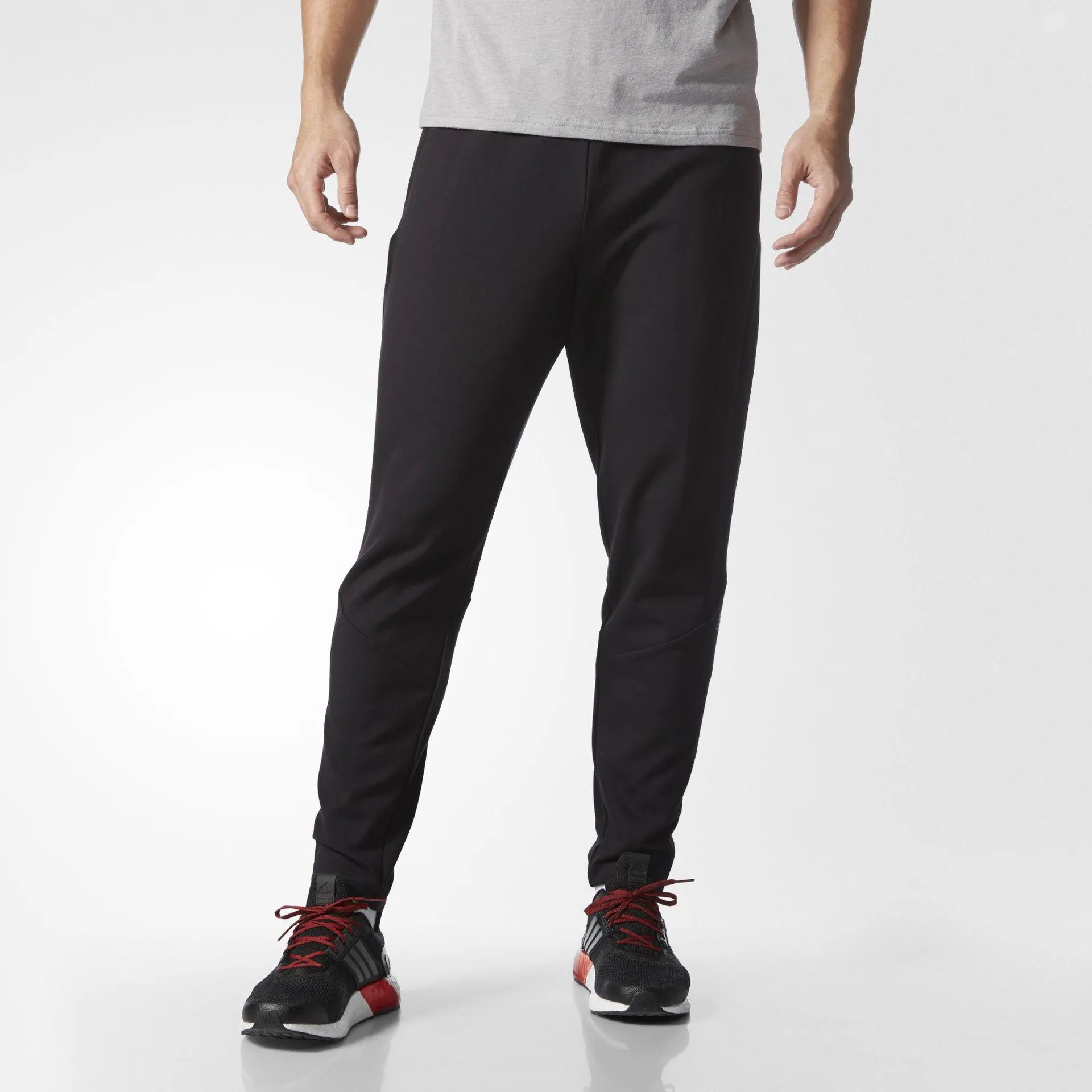 jogger pants with white lines