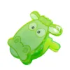 Custom 4pcs/set plastic clip cartoon hippo shape spring clip for school supplies