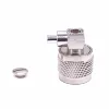 RF coaxial UHF male plug right angle soldering connector for RG402 cable