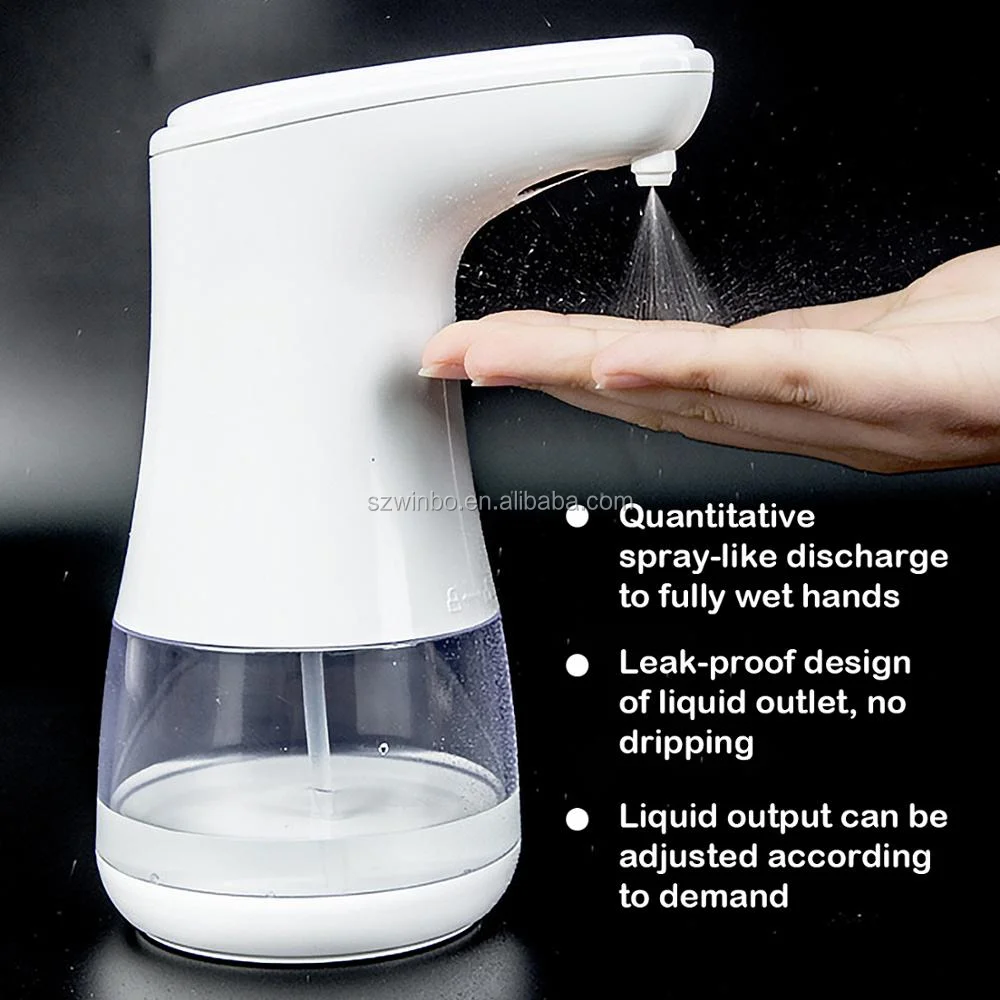 Automatic Spray Alcohol Soap Gel Disinfectant 360ml Abs Portable Touchless Hand Sanitizer