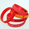 2020 new arrivals custom wholesale bulk cheap text print style rubber bracelet silicone wristband